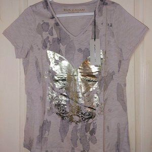 COPY - BUTTERFLY SCREENPRINT EVA KAYAN LOT37 PEARL